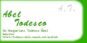 abel todesco business card